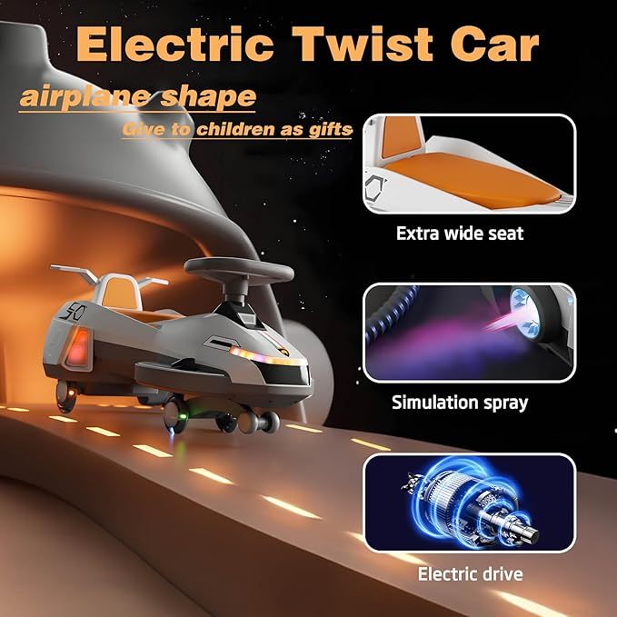 Electric Wiggle Car With Pedals