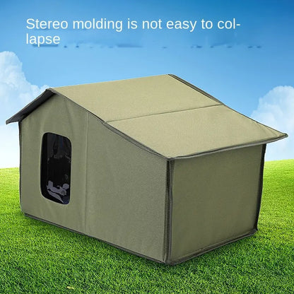 Outdoor Cat Nest Dog House Waterproof Warm Cats Sleeping Cave Cat Bed For All Seasons